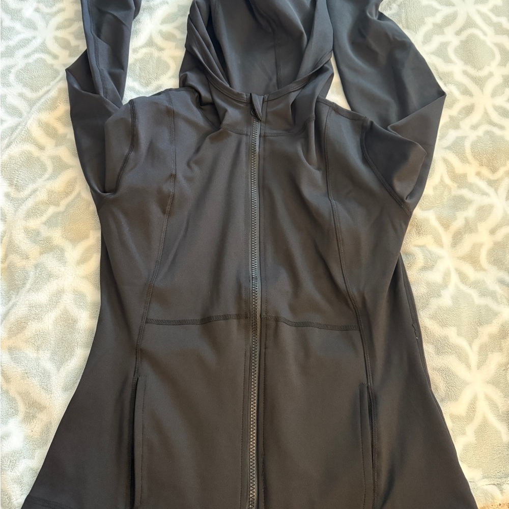 NWT WOMENS FULL ZIP UP WORKOUT RUNNING JACKET MEDIUM BLACK